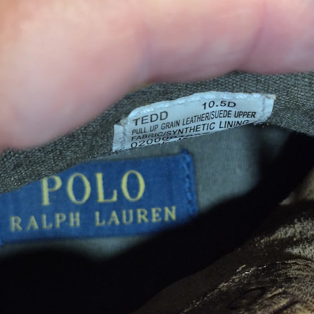 Polo by Ralph Lauren Brown Leather High-Top Sneakers 1349/20